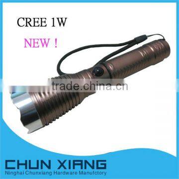 3W led power style flashlight rechargeable flashlight