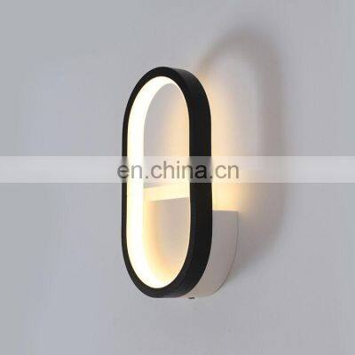 High Quality Modern Home Luminaires Wall Sconce Bright LED 10w 20W Black White Semicircle Hotel Decorative Wall Lamps photo-5