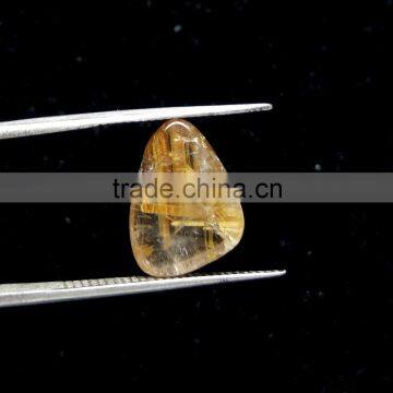 100% Natural Rutile Fancy Shape Cabochon Gemstone photo-4