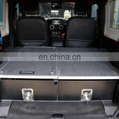 HFTM Factory Sliding Cargo Black Drawer System for MITSUBISHI Pajero V73 A800 High Quality 4wd SUV Car Rear Storage Box photo-5
