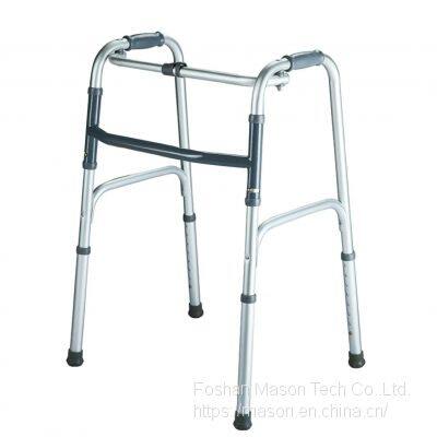 Rollator Walker Adult Single Button Folding Aluminum Walker photo-2