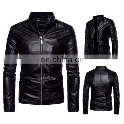 2022 arrival unisex design color block Men Genuine Leather Jacket Custom High Quality Men Leather Jacket