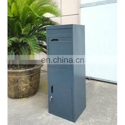 Free Standing Weatherproof Special Top Letterbox Parcel Drop Box For Outdoors