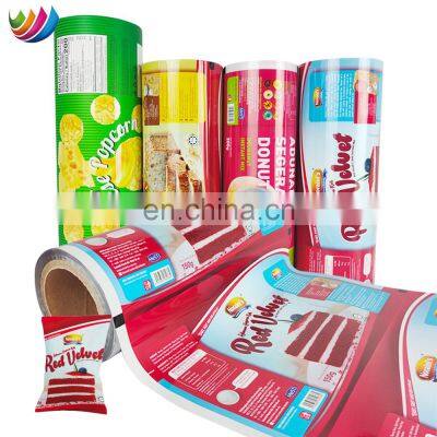 Custom Food Plastic Film Vmpet OPP PE PET CPP BOPP Pet Film For Cake Candy Chocolate Chips Coffee Tea Milk Powder Food Packaging