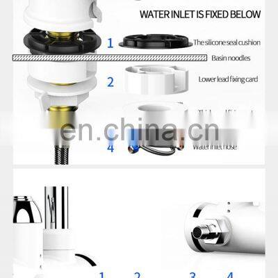LED Digital Display Quick Heating Instant Hot and Cold Boiling Water Tap Electric Kitchen With Heating Water Faucet for Basins photo-4