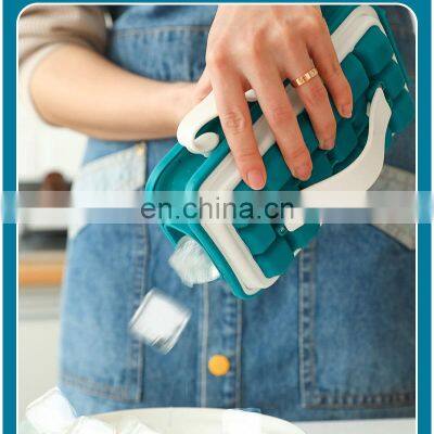 Latest Best Logo Portable 2022 Eco Friendly New 2 in 1 Small Custom Molds Ice Cube Tray Silicone photo-5