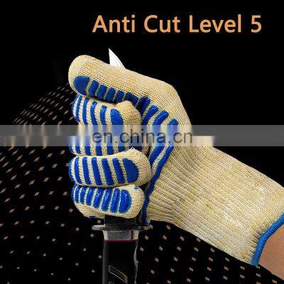 Long Silicone Protection Heat Resistant Insulation Hot Outdoor Barbecue Mitts Microwave BBQ Oven Gloves photo-4