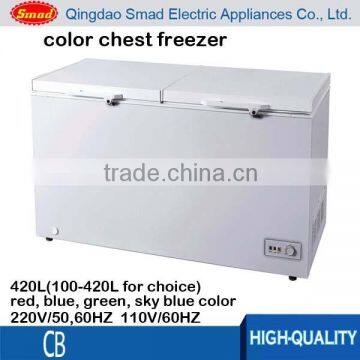 450L big capacity chest freezers, horizontal freezer room