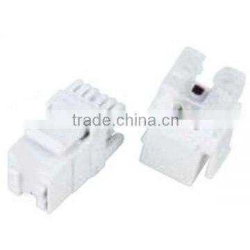 180 degree rj45 cat.5e/cat.6 keystone jack with dust cover