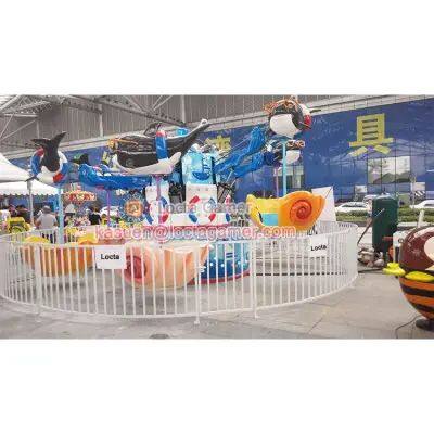 Guangdong Zhongshan Tai Le Indoor and Outdoor Play Children's Small and Medium-sized Spin Revolution Integrated Self-control Sea Spiral Spiral Flying Chair Ocean Theme photo-2