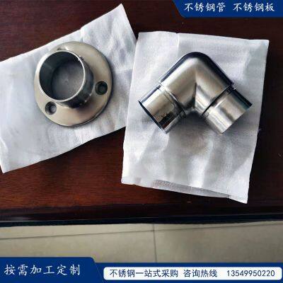 304 Stainless Steel Handrail Accessories Welding-free Guardrail Base photo-3