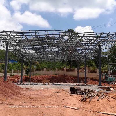 Prefab metal structure steel space frame roof structure