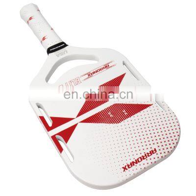 Traditional Shape With A 14mm Core Textured Carbon Friction Surface Extended-length Handle Pickleball Paddle