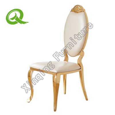 Wholesales Party Reception Stainless Steel Chairs Banquet Metal Frame Wedding Dining Decor Chairs