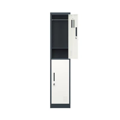 Metal Single 2 Door 2 Tier Supermarket Locker Metal Steel Cabinet Storage Swimming Gym Wardrobe Locker photo-4