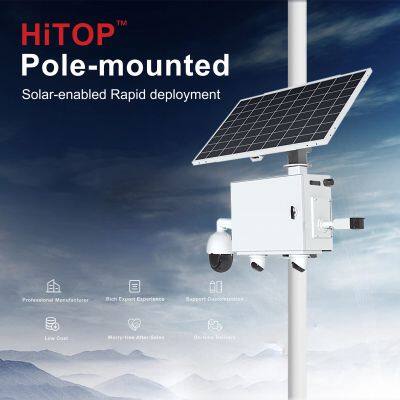 HiTOP Solar Powered Camera Kit With 4MP Night Vision Security Surveillance Solar Energy System photo-4