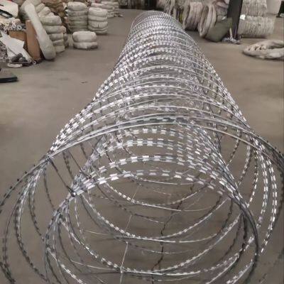 Heavy-Duty Galvanized Concertina Razor Barbed Wire Security Fence Farm Security