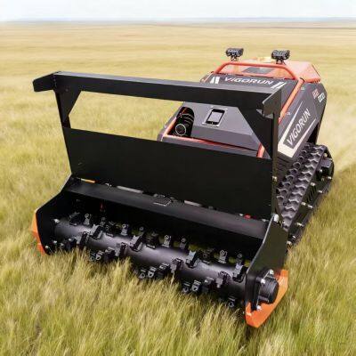 Vielseitiger landwirtschaftlicher Roboter mit Benzinantrieb, kommerziell einsetzbar, Fahrgeschwindigkeit 4 km, ferngesteuertes Schlagkreuzhäcksler