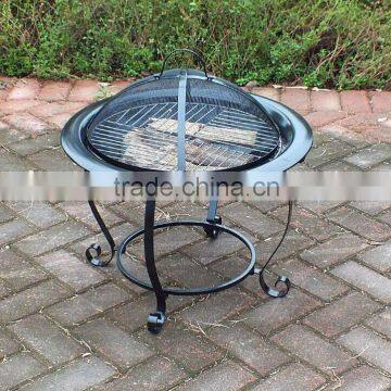 Outdoor marine charcoal round BBQ fire pot