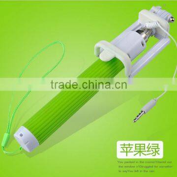 2016 Super Mini Wired Selfie Stick All in One Foldable Colorful Selfie Stick Monopod for Iphone/samsung photo-6