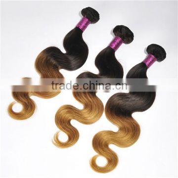 two tone ombre colored hair weave bundles