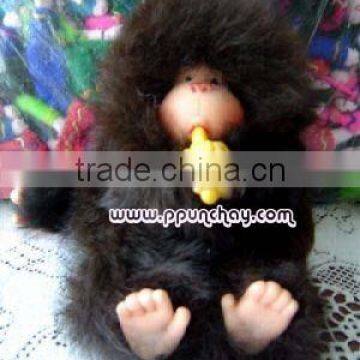 Monkey toy fur Baby Alpaca Peru