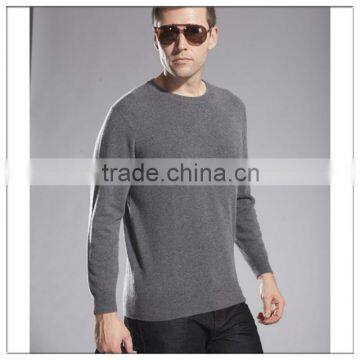 100% cashmere men's flat knitting basic sweater