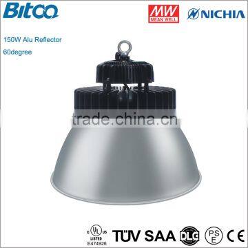 DLC UL E477200 listed driver used 150w led high bay,LM79 LM80 led high bay light