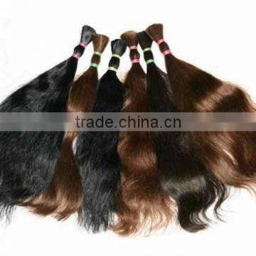 Wholesale Natural Wavy 100% Virgin Brazilian Remy Hair Bulk