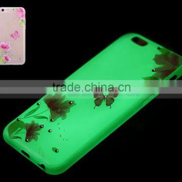 Soft TPU Luminous Spring Flower Butterfly Case for IPhone 6 6S 5 Plus photo-6
