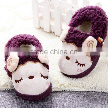 Home Cotton Slippers Winter New Cute Little Baby Cotton Slippers Children's Shoes Baby Sheep Shoes