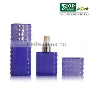 2015 Popular Diamond Plastic Lotion Bottle with Pump Top