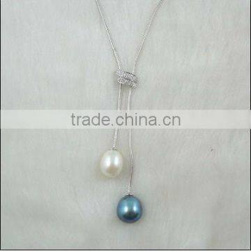 925 Sterling Silver Jewelry Fresh Water Pearl Necklace