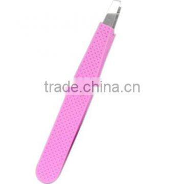 TW1135-1 OEM High quanlity Customized stainless steel tweezers with plastic handle