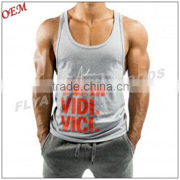 Bodybuilding Tank Top Stringer for Men Muscle Racerback Singlet Y-Back Vest