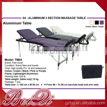 factory supply wholesale water massage bed shower table with white color