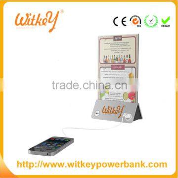 2016 Hot Selling Factory Price Menu Holder Restaurant Power Bank photo-5