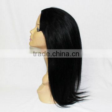 niceremyhair high quality clip in human half wig with natural color