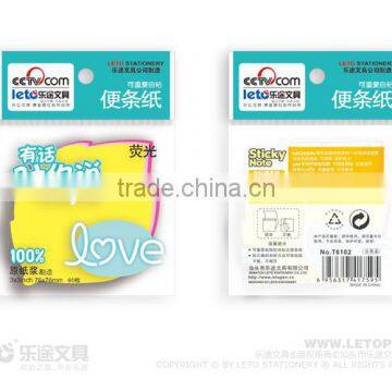 3*3 Inch Shaped Sticky Notes Sticky Note Pad for 3 Layer 6102 photo-5