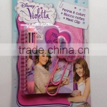 fashion spiral notebbook stationery set