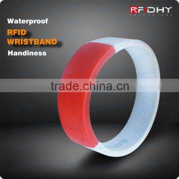 Top Level Printed Silicone Wristbands RFID for Leisure Centers