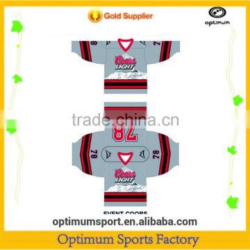 Eco-Friendly All Over Sublimation Sublimated Ice Hockey Jersey