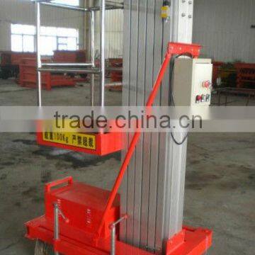 portable aluminum one man window cleaning lift truck platform