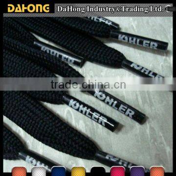 new products 4mm black cotton cord with custom printed aglets                        
                                                Quality Choice