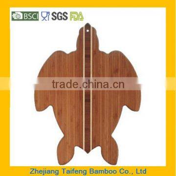 Sea Turtle Bamboo Cutting and Serving Board, 14.5-Inch