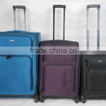 factory closeout 3pcs trolley travel bag 1680D nylon