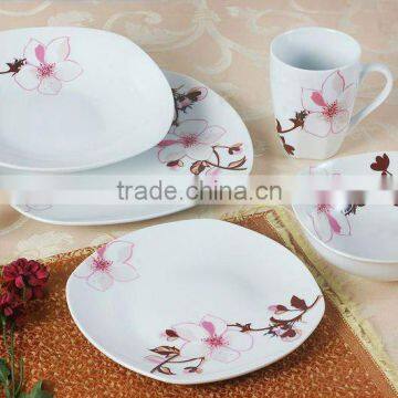 20 pcs decal bonechina dinner set with various designs