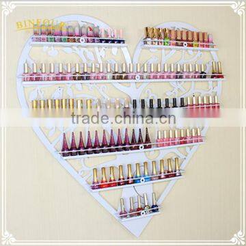 Metal Wall Deco Wall Mounted Nail Polish Stand Cosmetic Display Shelf