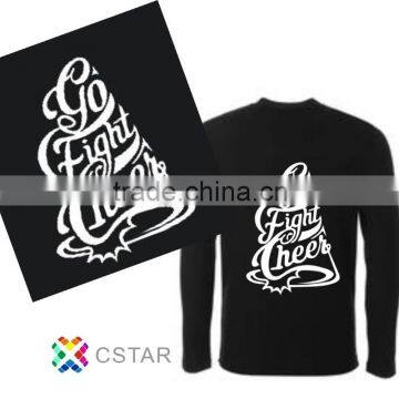 Go Fight Cheer Hotfix Design Heat Transfer PU Sole Design