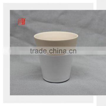 Hot Sale Khaki Color Clay Ceramic Candle Jars